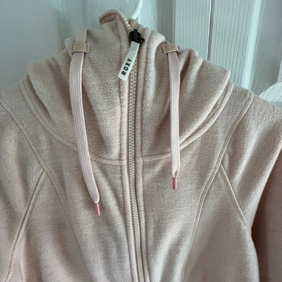 Roxy Hooded Fleece Pale Pink size small - Picture 5 of 6